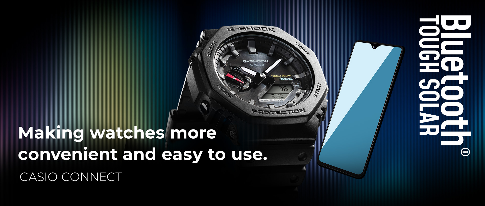 Making watches more convenient and easy to use.  CASIO CONNECT