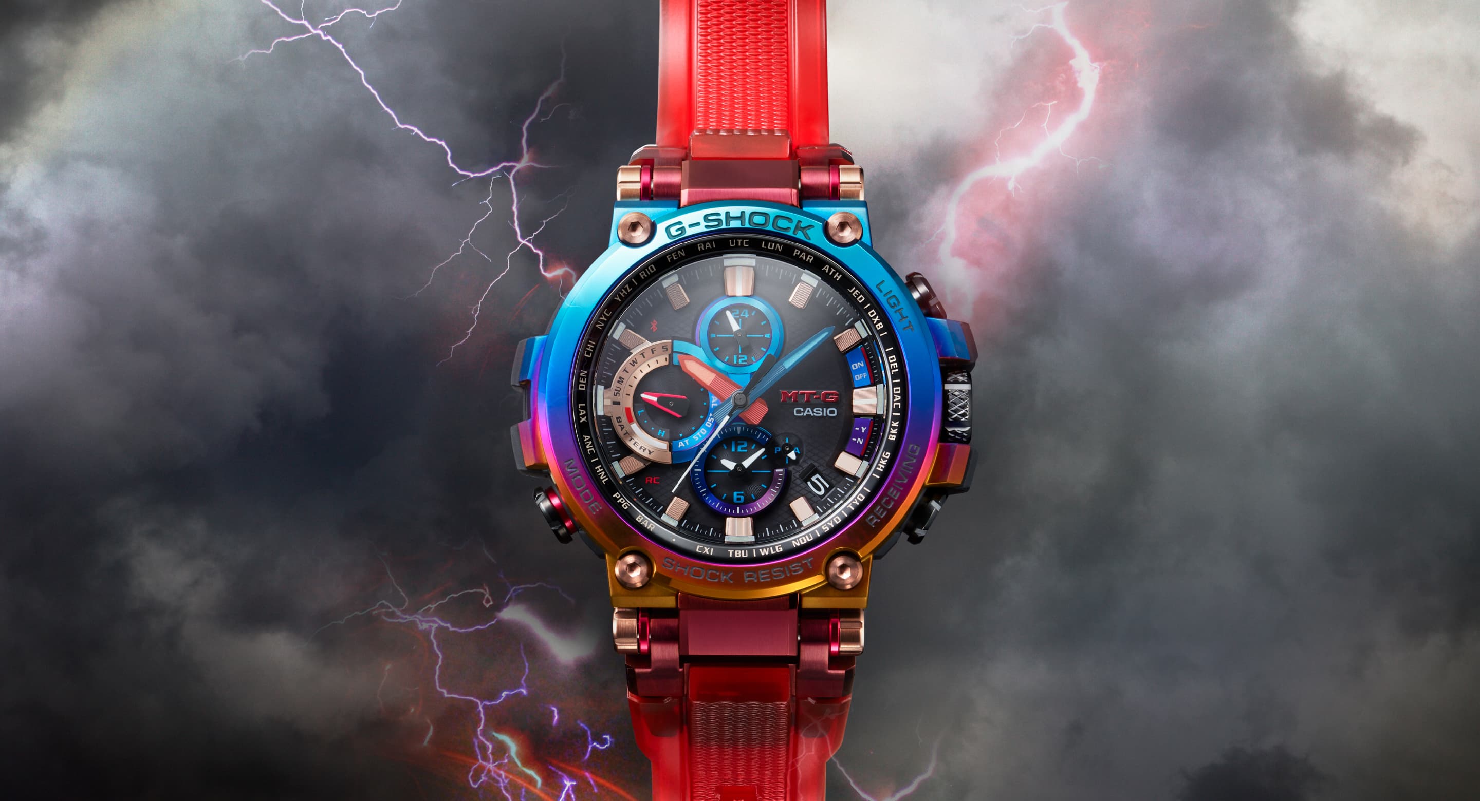 casio mtg red