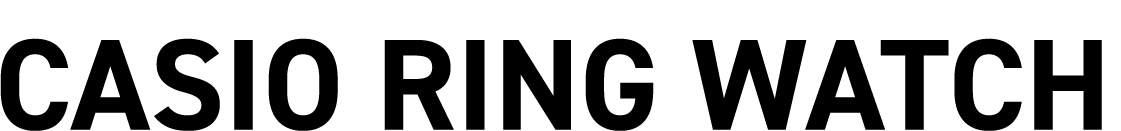 CASIO RING WATCH Logo