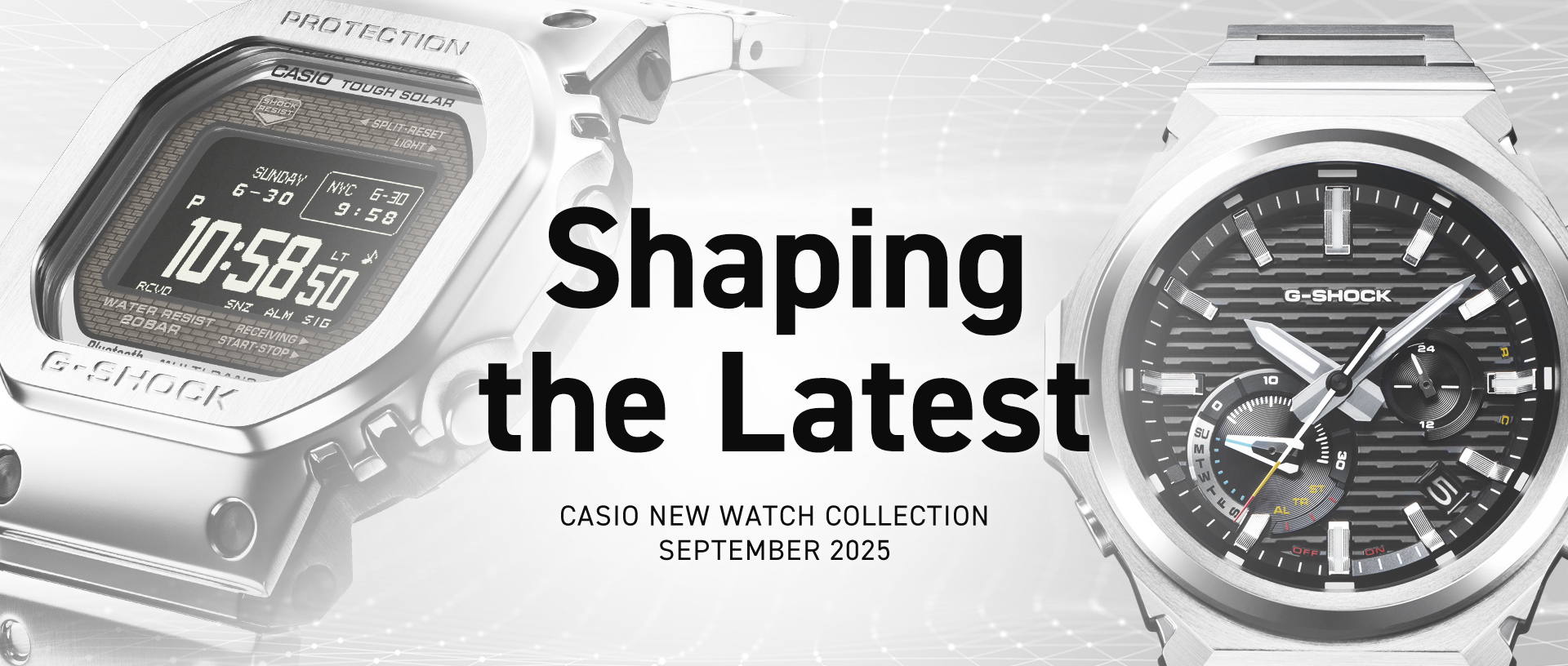 Main visual of CASIO NEW WATCH COLLECTION SEPTEMBER 2025 