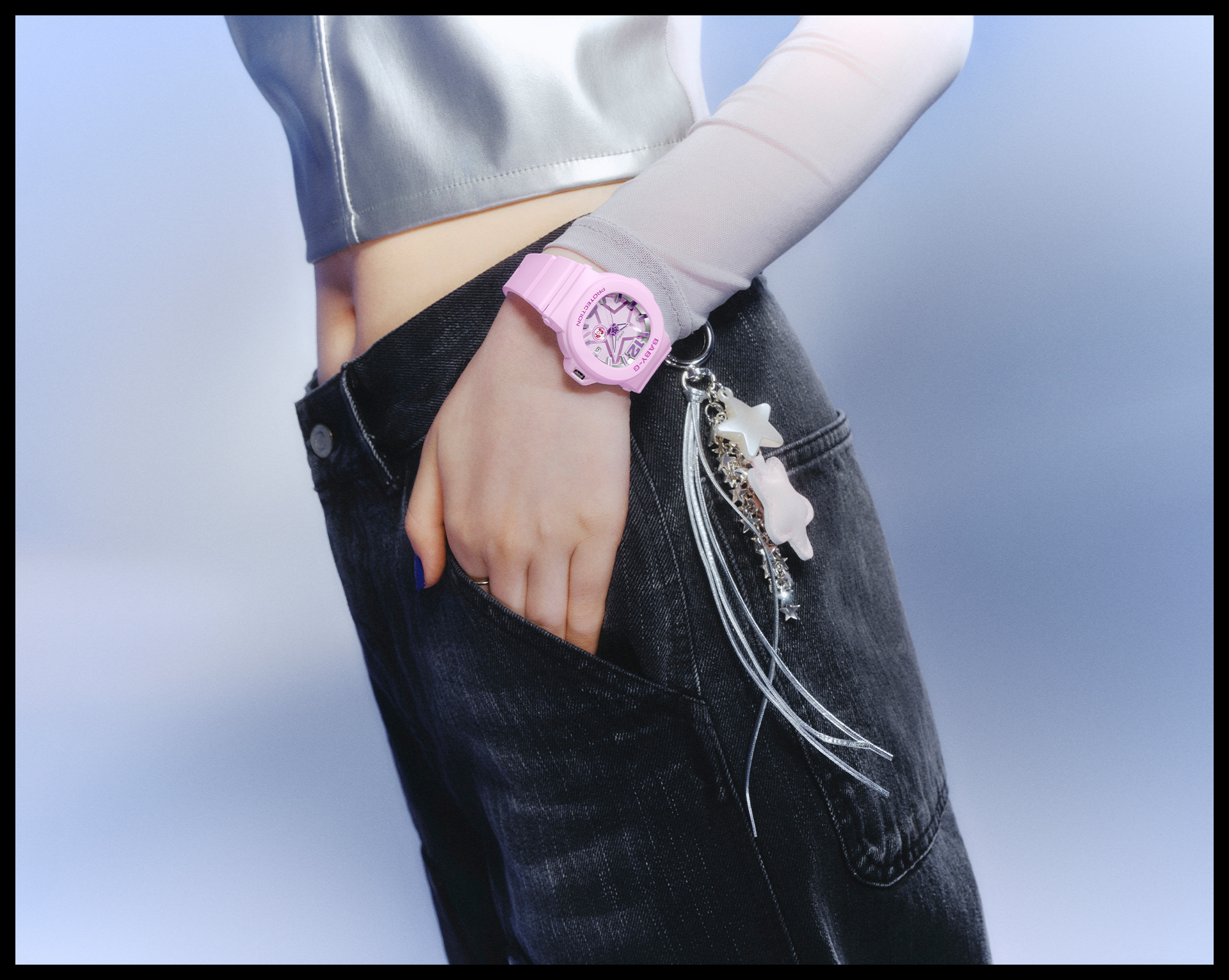 Close-up photo of arm wearing BGA-10D-6A.