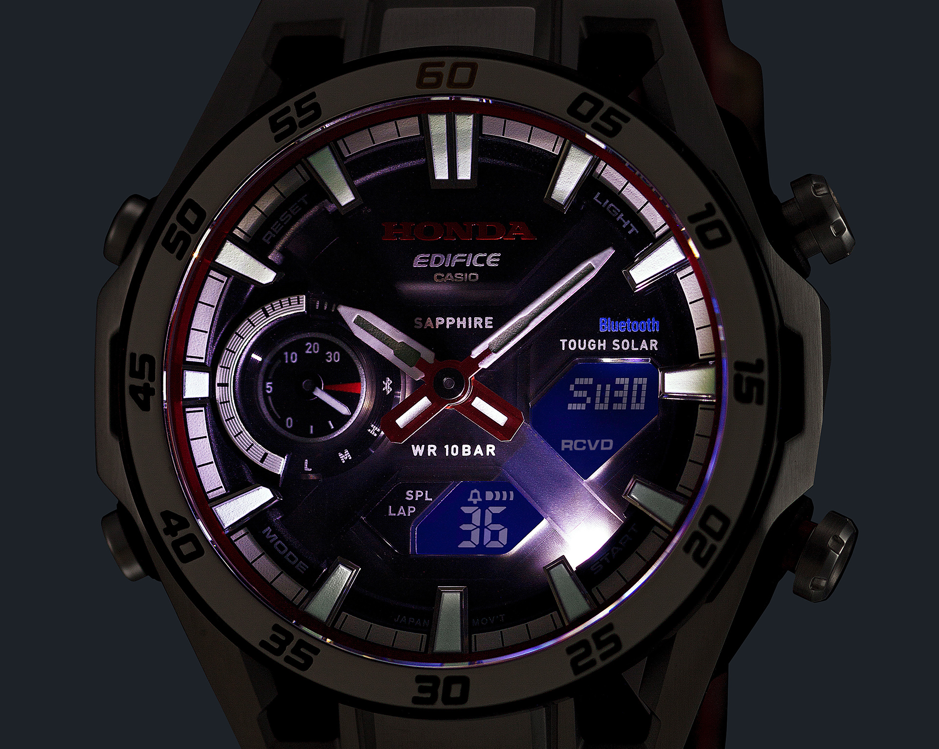 A photo of ECB-2300HR-1A lit up