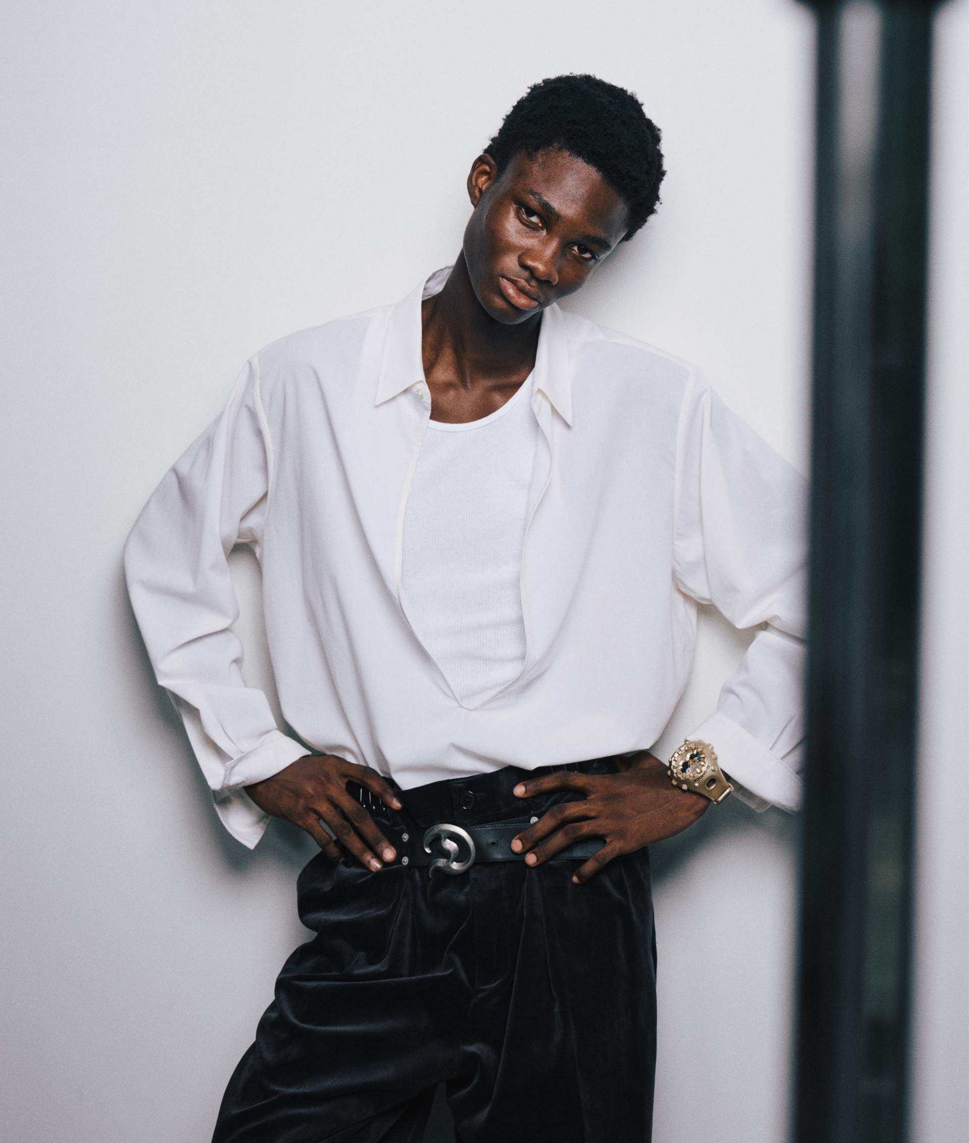 Image of a man wearing GA-V01A-9A.