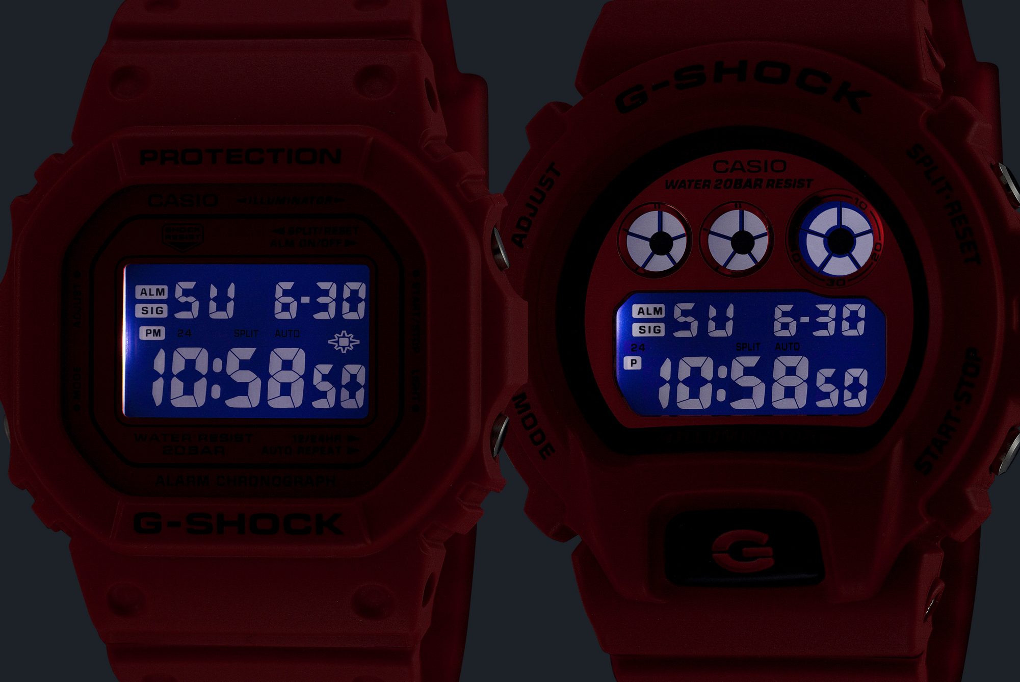 DW-5600RRB-4, DW-6900RRB-4 LED light images