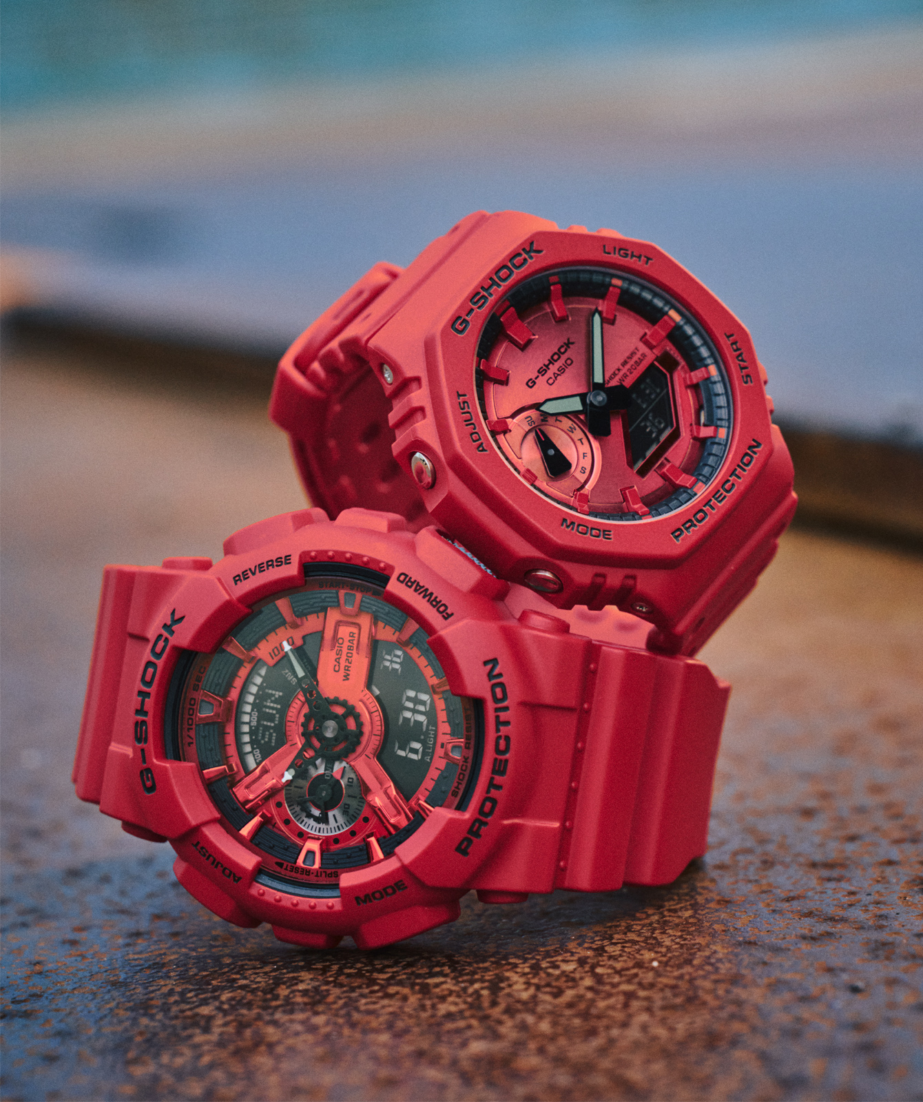 Images of GA-110RRB-4A and GA-2100RRB-4A.