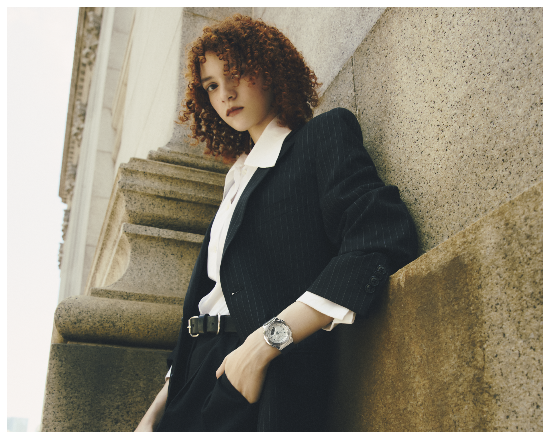 Image of a woman wearing GM-S2110-1A7.